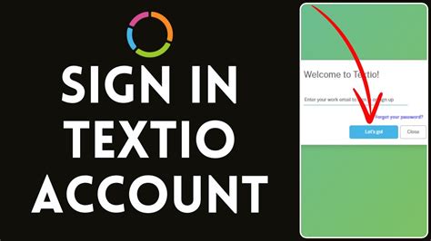 Signing in to Textline .